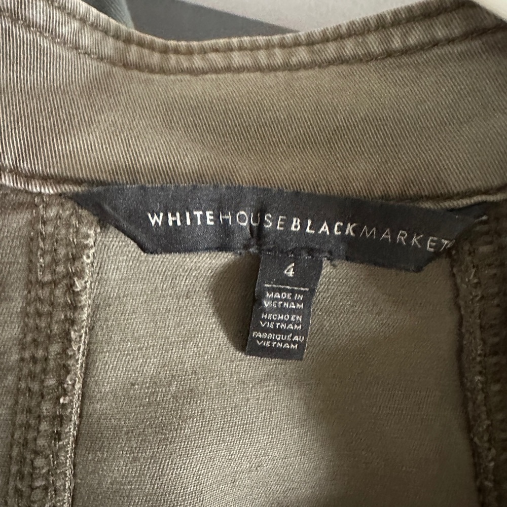 Olive Military Style Women's Jacket - Picture 3 of 5